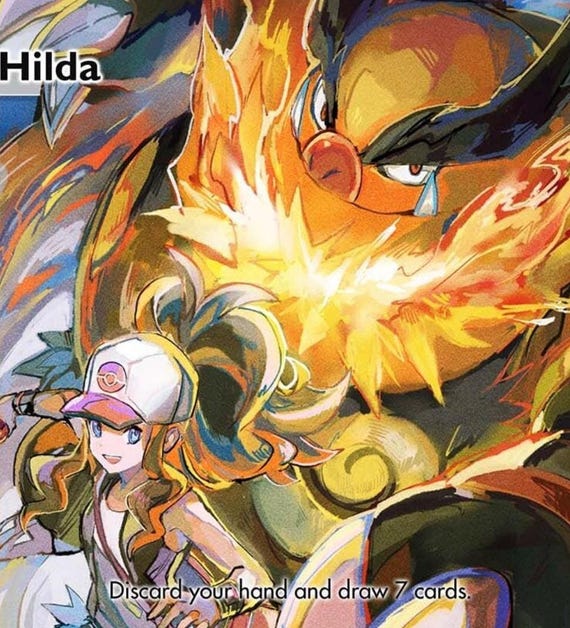 hilda pokemon card 2025 Japanese Scarlet & Violet: White Flare #166/086 Super Rare (Full Art) Price Guide Search your deck for 1 Evolution Pokemon and 1 Energy card Rare Hilda trainer card pull