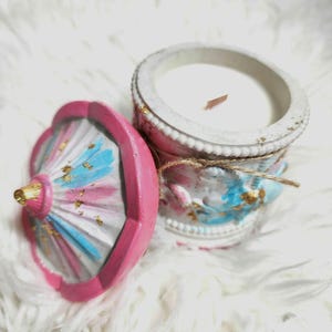 cotton candy soy wax candle