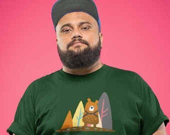 Gay Bear Pride T-Shirt: "Does a Bear F@#k in the Woods" Tee