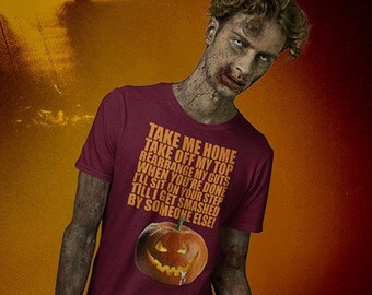 Spooky Gay Pumpkin T-Shirt: Reversarrange My Guts - Halloween Kostüm Top