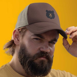 Casquette OURS Gay BearTrucker casquette fraternité ours subtil chapeau drapeau de la fierté gay ours chapeau tenue fierté ours Gay cadeau ours gay vêtements de fierté