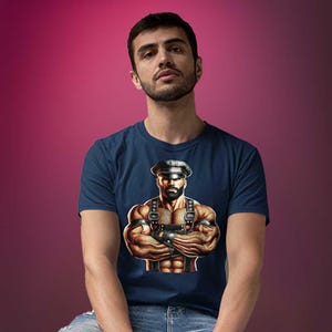 Sir Leather Alpha T-Shirt: Gay Dom Pride Apparel
