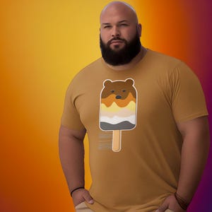 Popsicle Bear Pride Shirt for LGBTQ+ Gay Bear Pride Tee with Bold Colors Unisex Pride Apparel for Pride Month Inclusive LGBT Clothing