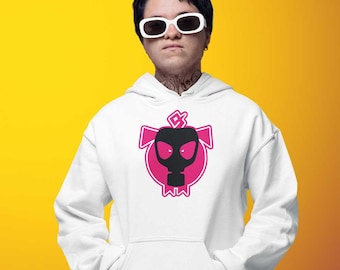 Gasmaske Schweinchen Logo | Frecher Gay Hoodie