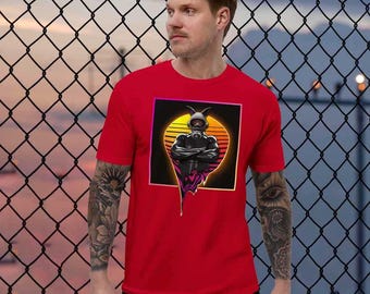 Gas Maske Sonnenuntergang Serenade T-Shirt