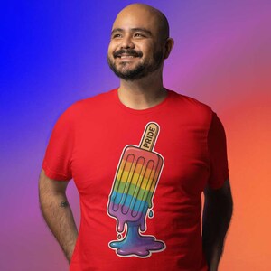 Pride Ice Pop T-Shirt: LGBTQ+ Rainbow Graphic Tee