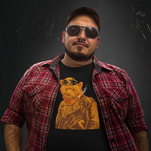 Retro Leather Bear T-Shirt: LGBTQ+ Pride Apparel