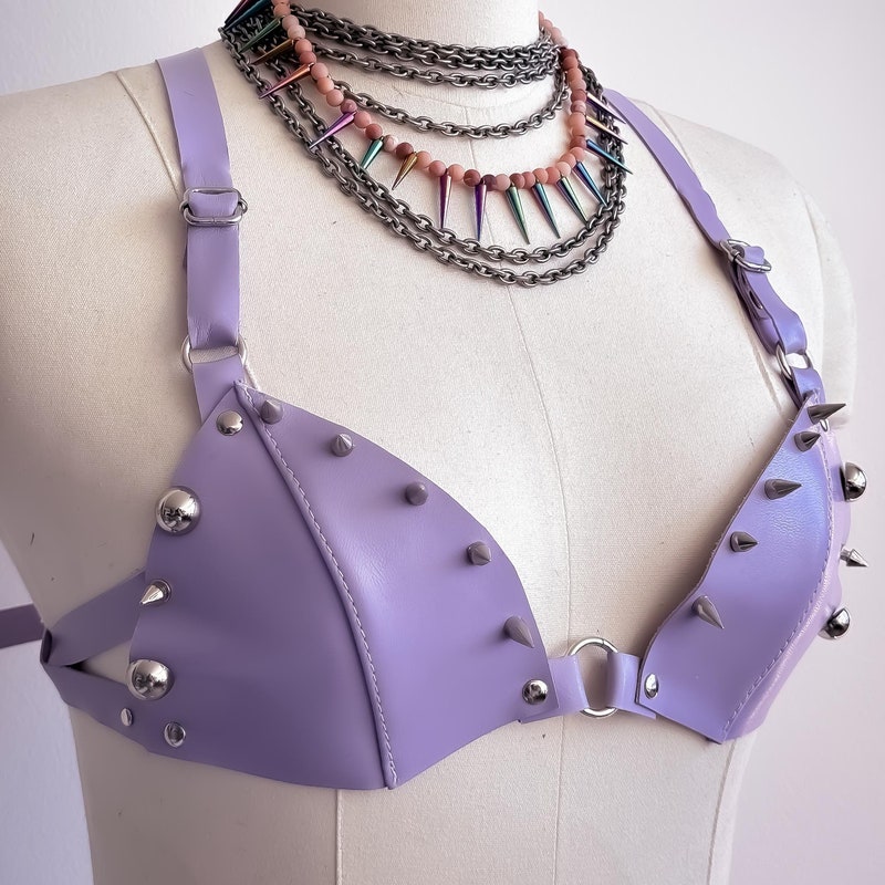 Lock Leather Bra main image 0