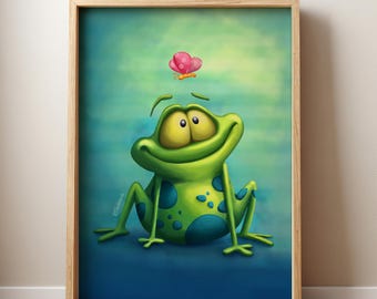 The Frog - Whimsical Frog Art Print
