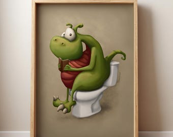 Dragon Number 2 – Funny Dragon Art Print