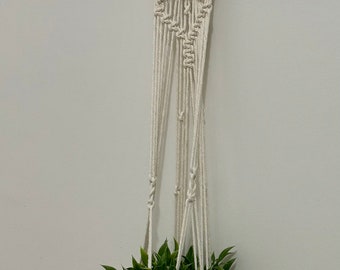 Suspension pour plante en macramé