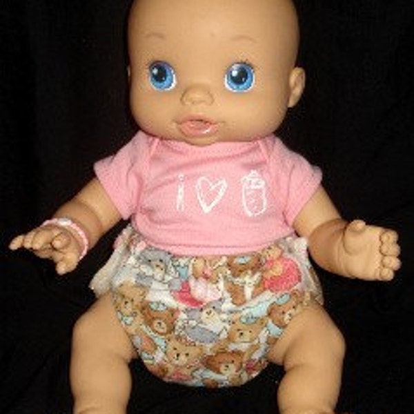 Sew Ez PDF Sewing Instructions Patterns To Make Small AND Large (2 patterns) Cloth Doll Diapers (For Cabbage Patch, Baby Alive, Etc.)