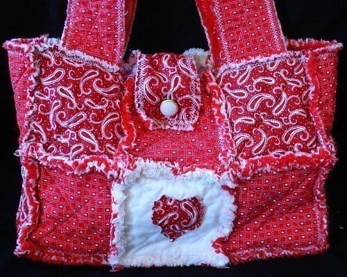 Rag Quilt Purse Etsy