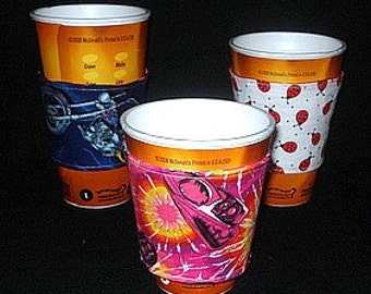 Sew Ez PDF Sewing Instructions Pattern To Make REVERSIBLE Coffee Cup Covers/Sleeves/Jackets