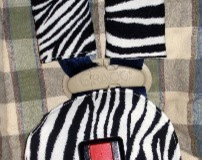 SALE BELLY PAD AND CAR SEAT BELT STRAP COVERS FITS BRITAX ZEBRA PRINT