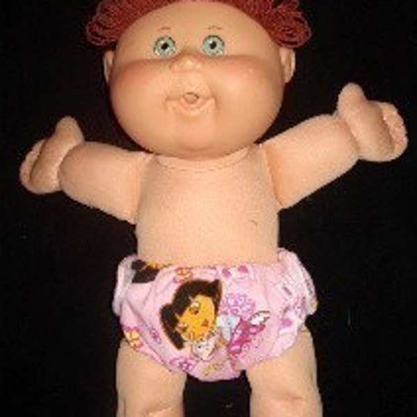 Sew Ez PDF Sewing Instructions Pattern To Make SMALL Size Cloth Doll Diapers (For Cabbage Patch, Baby Alive, Wets N Wiggles, Etc.)