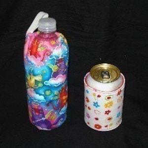 Sew Ez PDF Sewing Instructions Pattern To Make Water/Soda/Beer Bottle AND Can Covers
