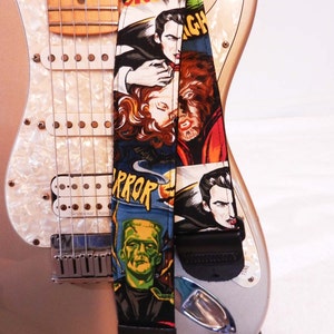 movie monsters guitar strap image 1