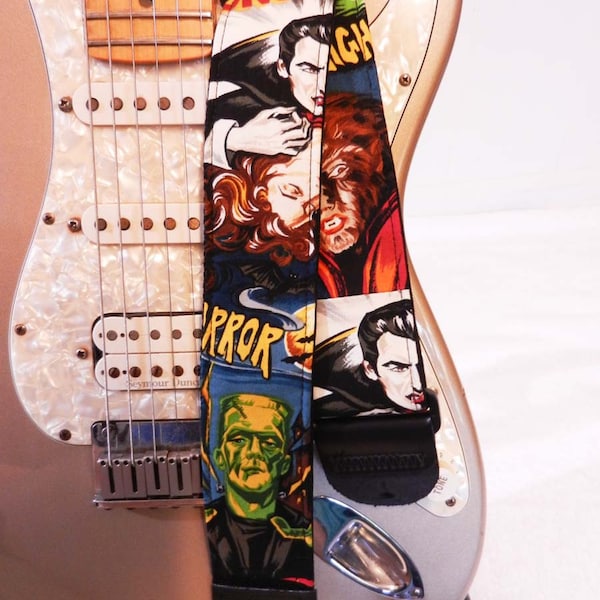 movie monsters guitar strap