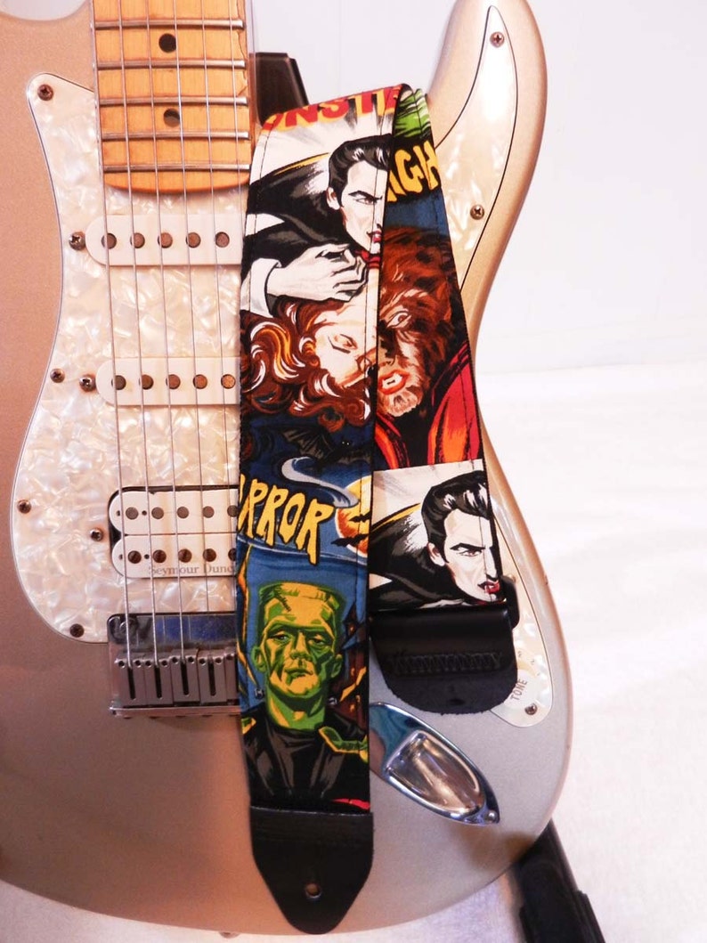 movie monsters guitar strap image 1