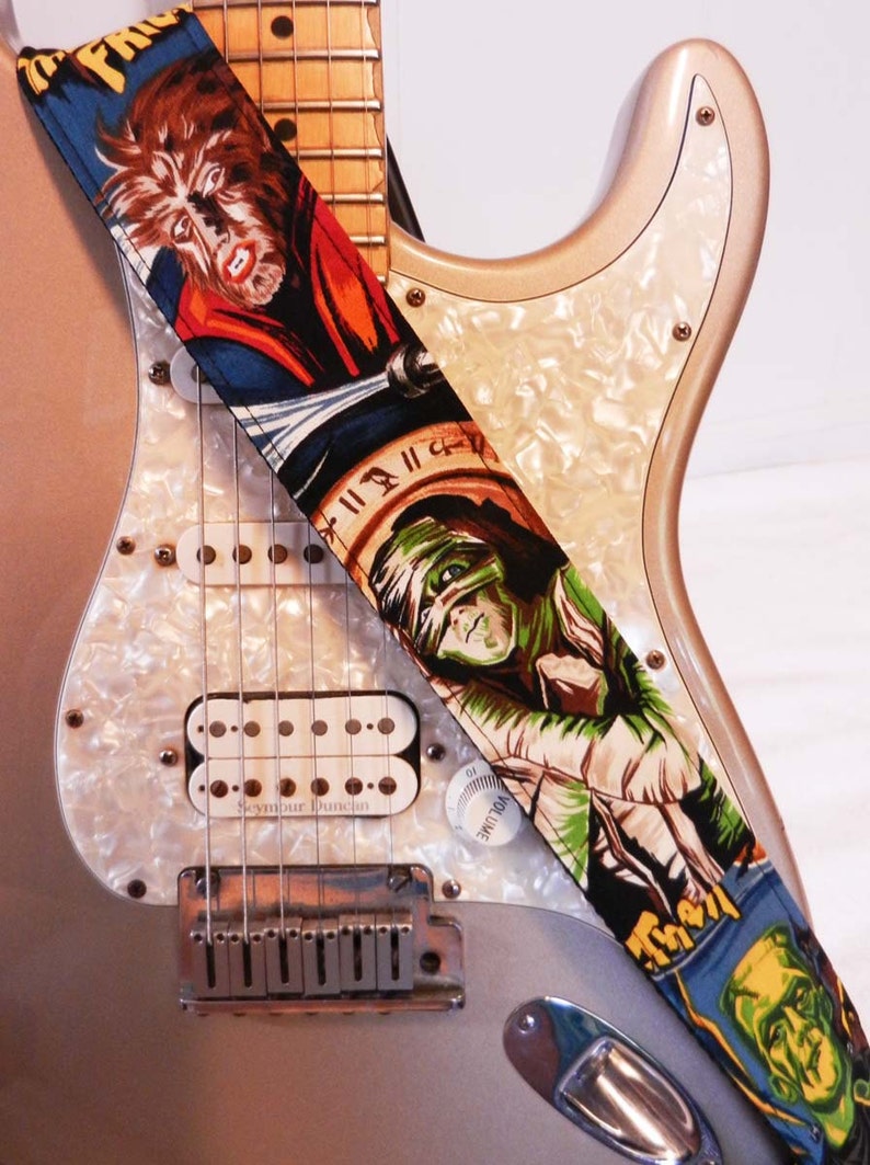 movie monsters guitar strap image 2