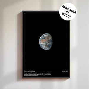 Apollo 11 NASA Moon Landing Wall Art Earth Space Print Unframed Poster A1 A2 A3 A4 A5 Gift
