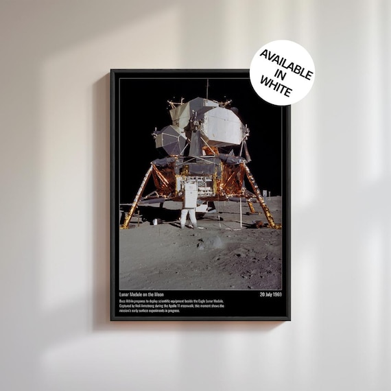 アポロ11号月面着陸船プリント NASA宇宙壁アート フレームなし アポロ11号月面着陸船プリント NASA宇宙壁アート フレームなし