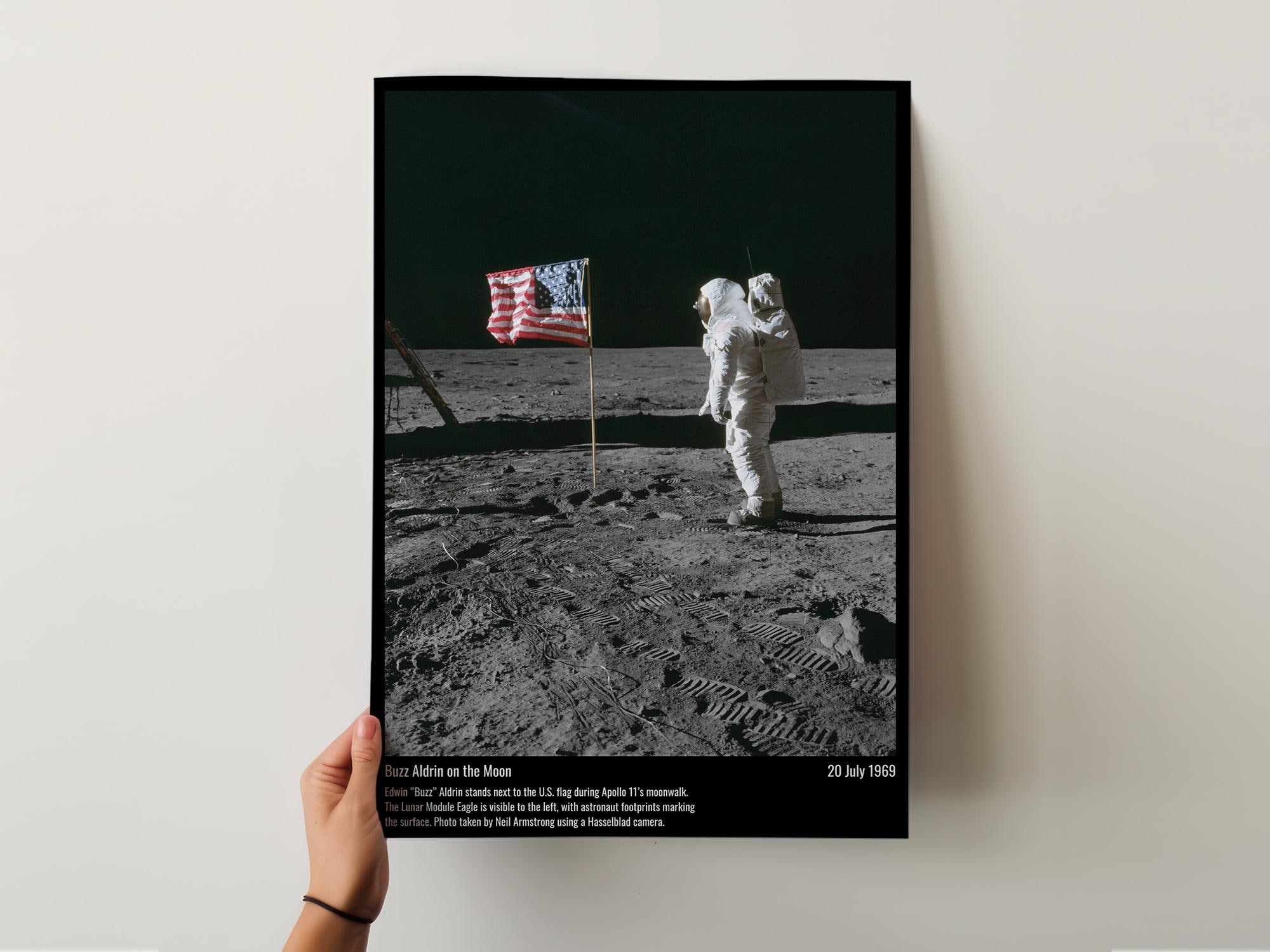 アポロ11号 - バズ・オルドリン - 月面着陸 - アメリカ国旗 - NASA