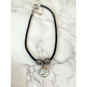 Brighton Shadow Shine Moon Pendant Necklace: Vintage Boho Leather Cord image 2