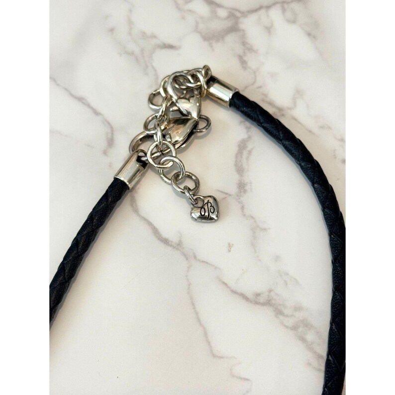 Brighton Shadow Shine Moon Pendant Necklace: Vintage Boho Leather Cord image 4
