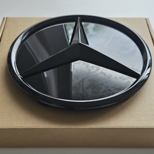 For Mercedes Benz Glossy Black Grill Star Badge Logo fit for A C CLA GLC GLE class