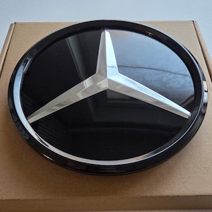 Mercedes ster logo voor front embleem  grill  zwart  voor e klasse w213 c klasse w205
