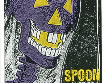 Spoon "Ghost" Screen Print Concert Poster by Print Mafia