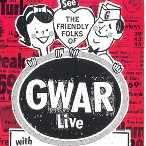 GWAR Screen Print Concert Poster by Print Mafia