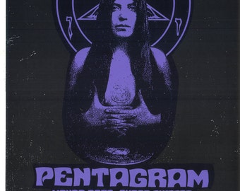 Pentagram Nashville Screen Print Concert Poster by Print Mafia