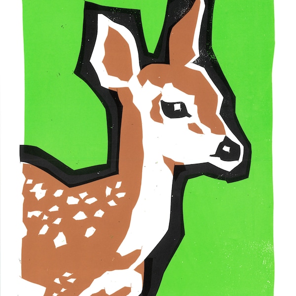 Deer Baby Screen Print by Print Mafia®