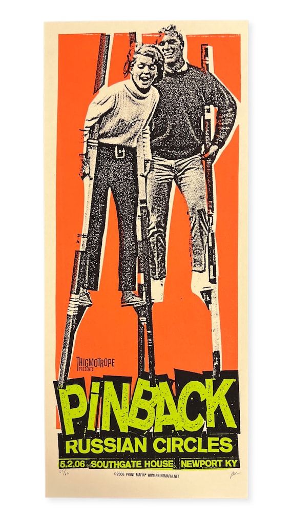 Pinback Screen Print Concert Poster by Print Mafia - Etsy