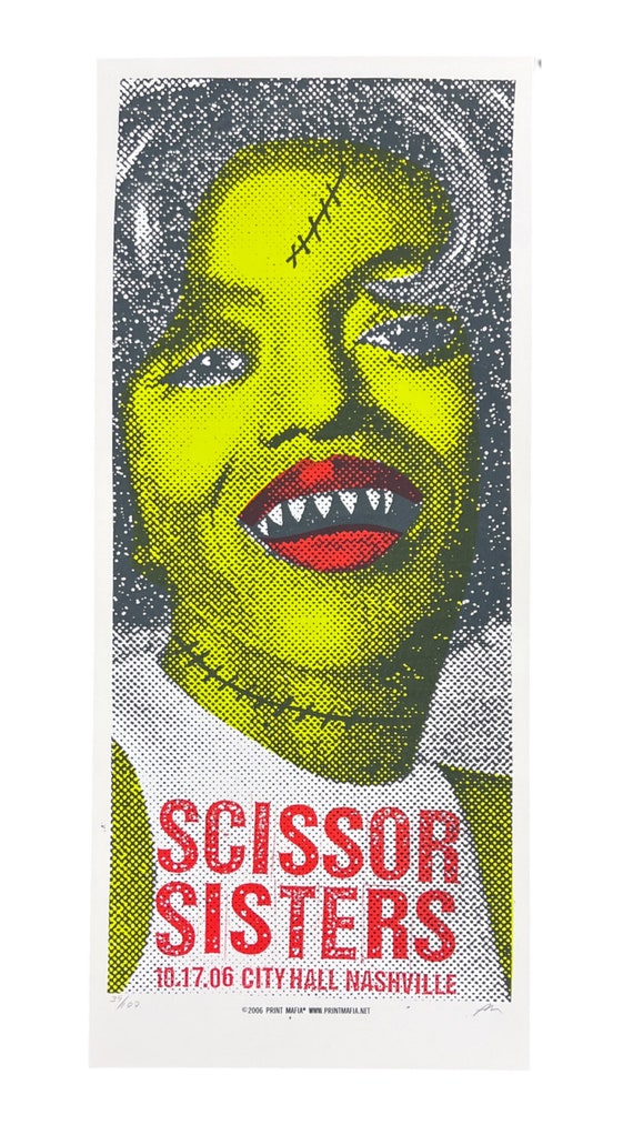 Scissor Sisters Concert Poster by Print Mafia Etsy