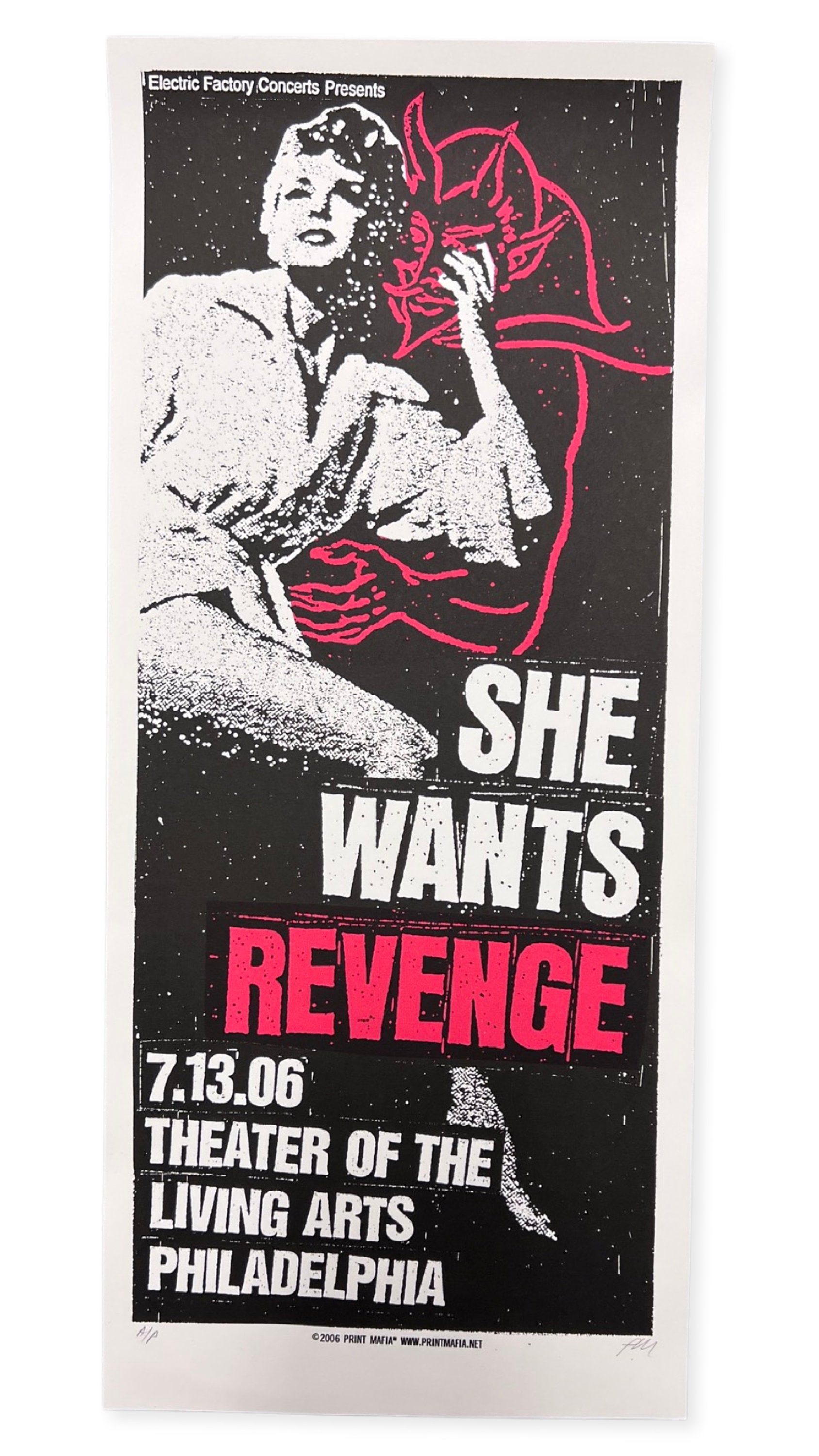 She Wants Revenge Screen Print Concert Poster by Print Mafia - Etsy