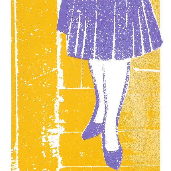 Peggy Olson's Party Dress - Mad Men Screen Print by Print Mafia