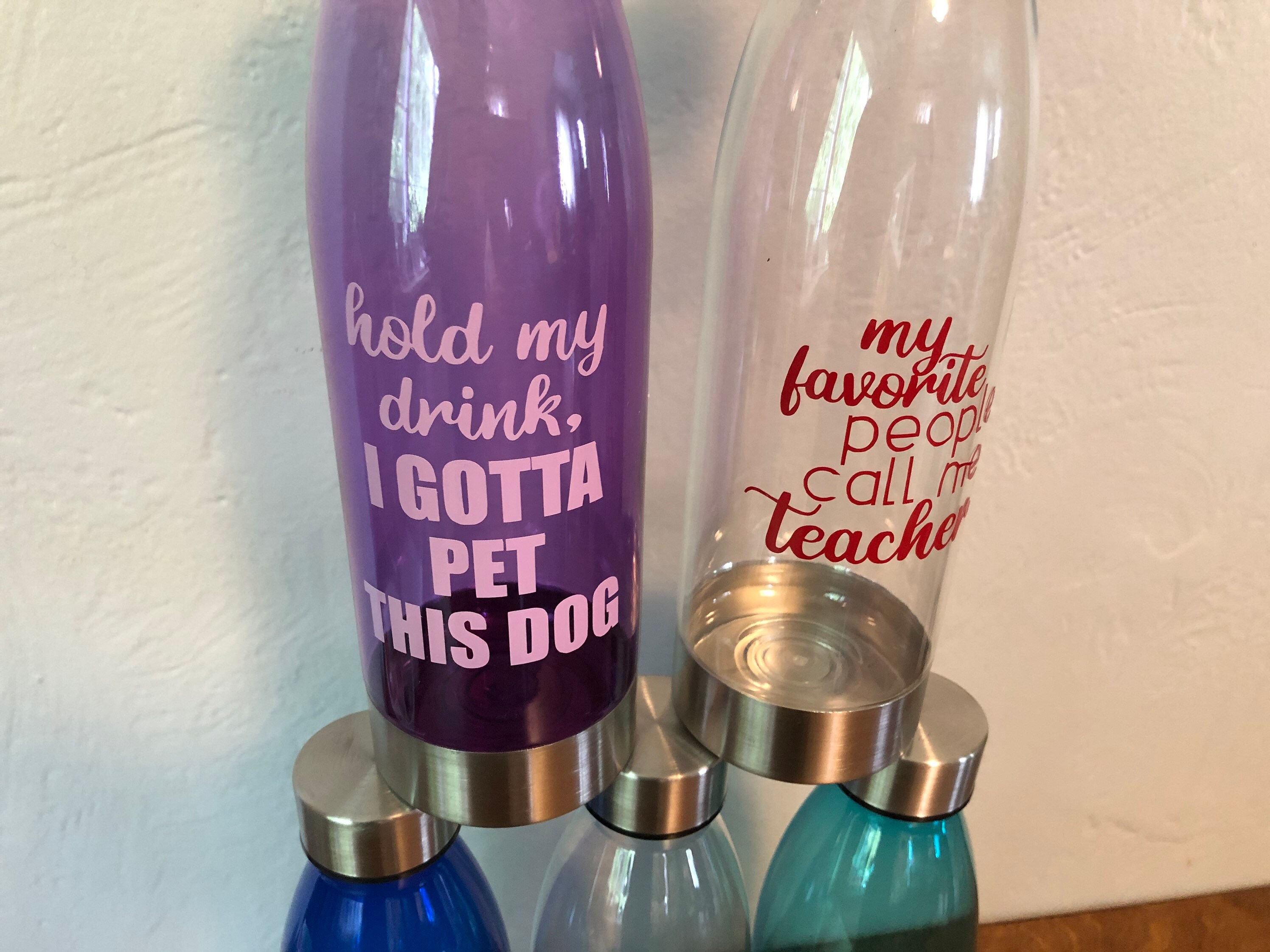 Drink Bottles With Decals Stainless Steel 22 Ounces Etsy