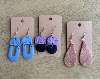 Polymer Clay Hanging Earrings