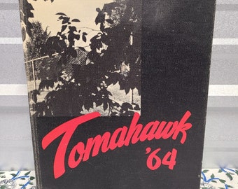 1964 "Tomahawk" - University of Omaha Yearbook - Omaha, Nebraska Hardcover Vtg