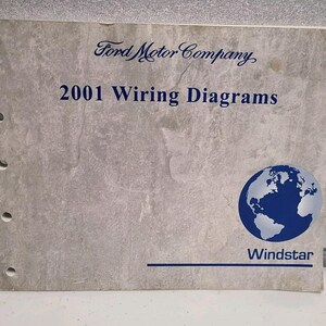 2001 Ford Windstar Original Factory Wiring Diagrams Shop Manual