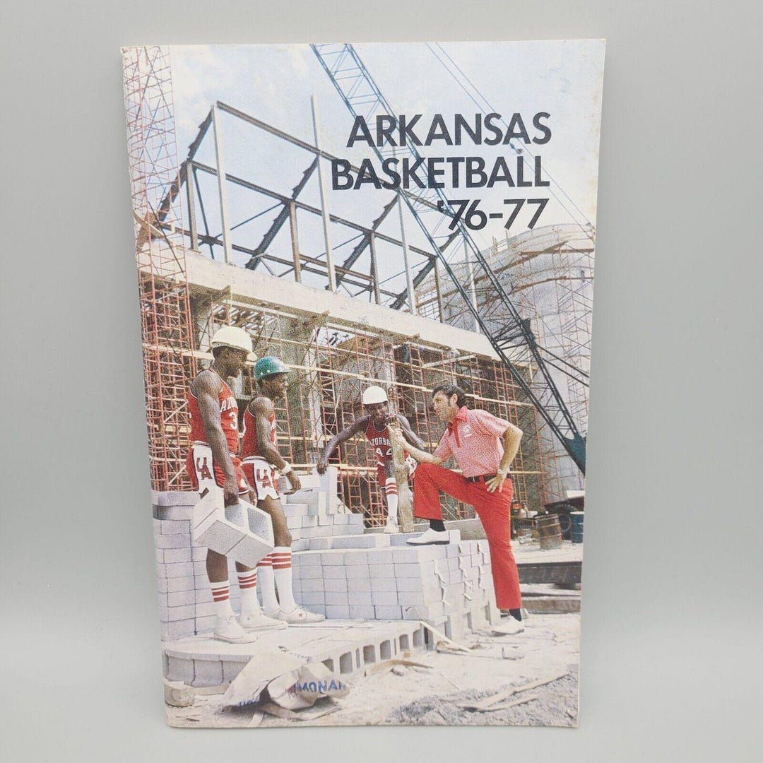 1976-77 Aransas Razorback Basketball Schedule - Vintage Paperback ...