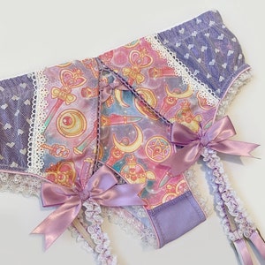 Metallic Lilac Sailor Moon Panty Pick Your Size image 3