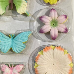 Package of Mulberry Paper Butterflies and Flowers image 5