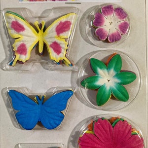 Package of Mulberry Paper Butterflies and Flowers image 2