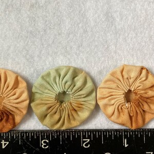 Set of 3 Yoyo's from Rusted Fabric image 2