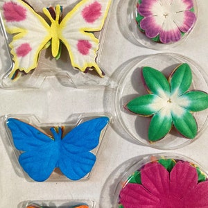 Package of Mulberry Paper Butterflies and Flowers image 3